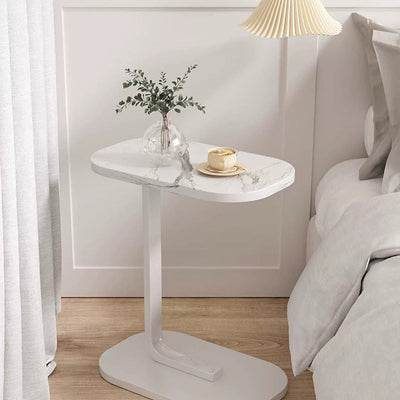 Moderner minimalistischer rechteckiger PVC-Kunststoffpaneel-Beistelltisch für das Wohnzimmer 