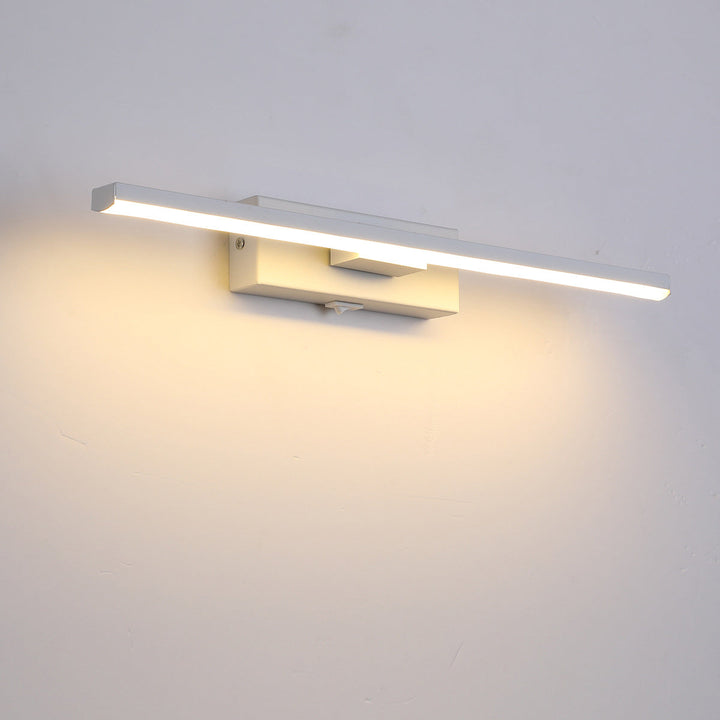 Modern Simplicity Strip Rectangle Aluminum Iron Silicone LED Wall Sconce Lamp For Bedroom