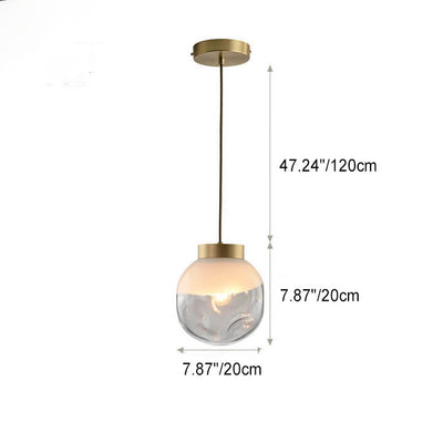 Modern Creative Glass Irregular Sphere 1-Light  Pendant Light