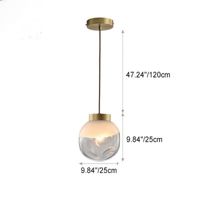 Modern Creative Glass Irregular Sphere 1-Light  Pendant Light