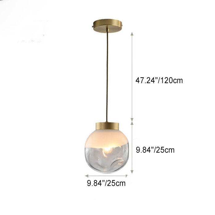 Modern Creative Glass Irregular Sphere 1-Light  Pendant Light