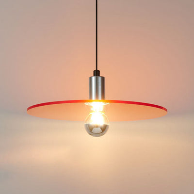 Nordic Iron Glass Flying Saucer 1-Light Pendant Light