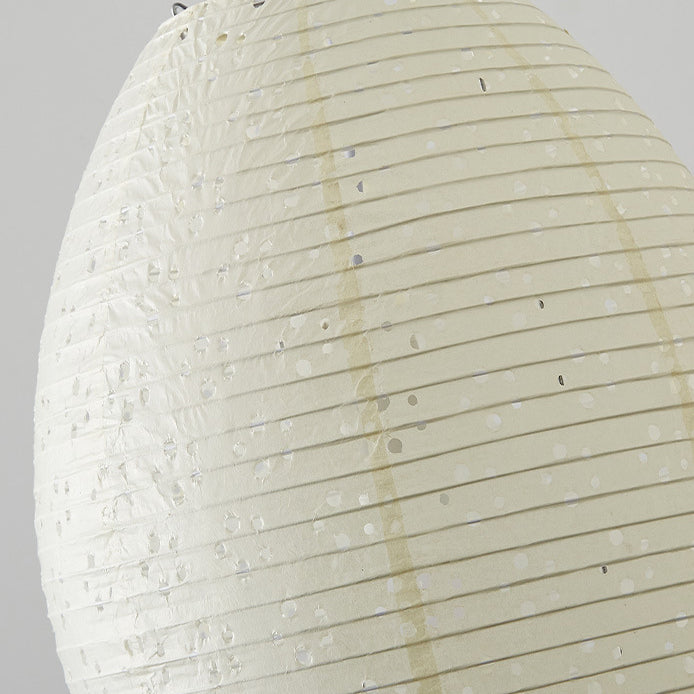 Traditionelle japanische elliptische Pendelleuchte aus Eisenpapier mit 1 Licht für Esszimmer 