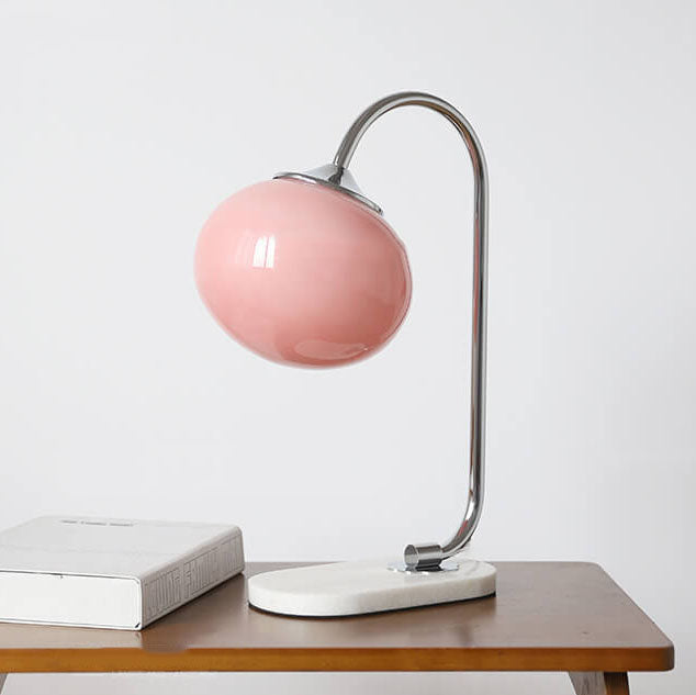 Lámpara de Mesa de Esfera de Vidrio Nostálgica Minimalista Nórdica de 1 Luz 