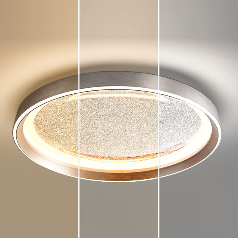 Moderne Einfachheit Aluminium Acryl Runde Starry Sky LED Unterputz Deckenleuchte für Wohnzimmer 