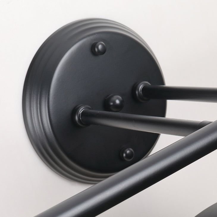 Zeitgenössische industrielle runde Eisen 2/3 Licht Wandleuchte Lampe für Badezimmer 