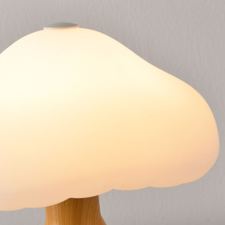 Contemporary Scandinavian Creative Mushroom Cloud Acrylic Hardware Touch LED Table Lamp For Bedroom