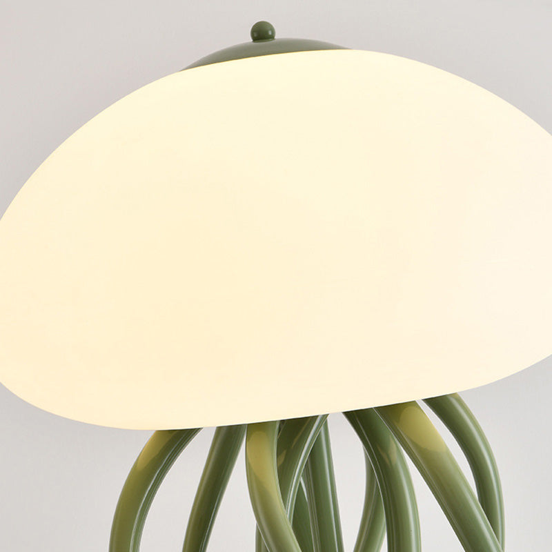 Zeitgenössische nordische Quallen Eisen Acryl LED Kronleuchter für Schlafzimmer 