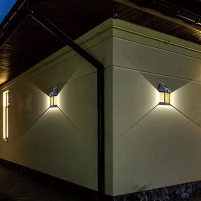 Lámpara de Aplique de Pared Exterior ABS LED de Estilo Art Deco Moderno para Jardín 