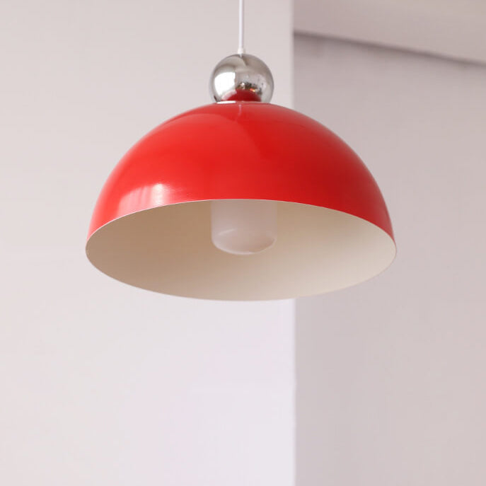 Lámpara Colgante de Hierro Semi-Circular Retro Francesa de 1 Luz 