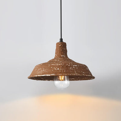 Industrial Wabi-sabi Pot Lid Iron 1-Light Pendant Light