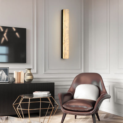 Moderne minimalistische Streifen Kupfer Marmor LED Wandleuchte Lampe für Wohnzimmer 
