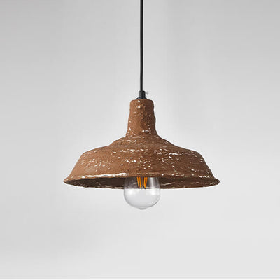 Industrial Wabi-sabi Pot Lid Iron 1-Light Pendant Light