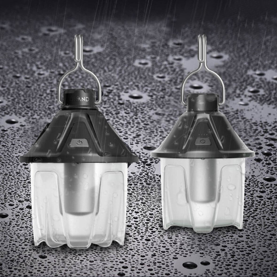 Lumière de camping portable LED en plastique en forme de cône de pin étanche pour l&
