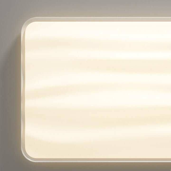 Luz de techo montada al ras de LED de hierro PVC con rayas redondas cuadradas rectangulares minimalistas modernas para sala de estar 
