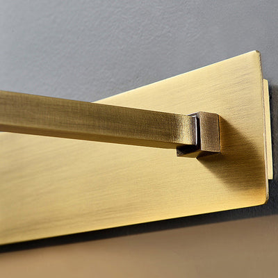 Zeitgenössische Luxus-Antik-Messing-Streifen 2-Licht Spiegel Front Wandleuchte Lampe für Badezimmer 