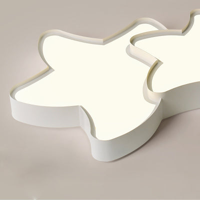 Luz de techo LED de montaje empotrado con pantalla de estrella de hierro acrílico de simplicidad moderna para sala de estar 