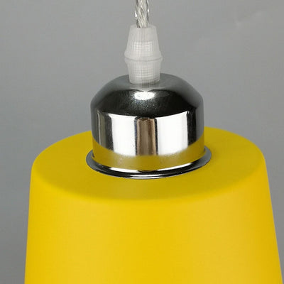 Nordic Simple Macaroon Iron Cylinder 1-Light Pendant Light