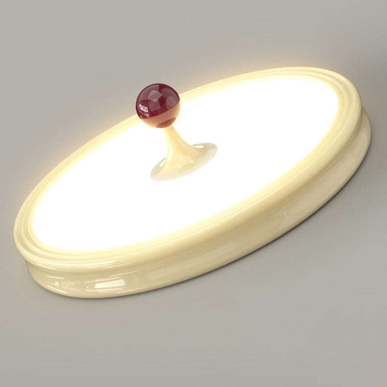 Moderne minimalistische runde Kuppel Eisen Acryl LED Unterputz Deckenleuchte für Wohnzimmer 