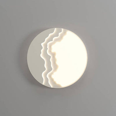 Modern Minimalist Creative Acrylic Wave LED Flush Mount Ceiling Light