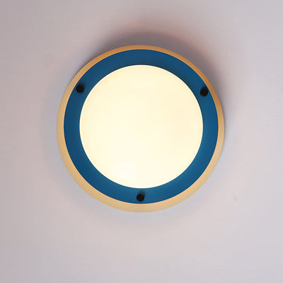 Moderne minimalistische bunte Eisen-Acryl-Disc Splicing LED Unterputz-Deckenleuchte für Schlafzimmer 