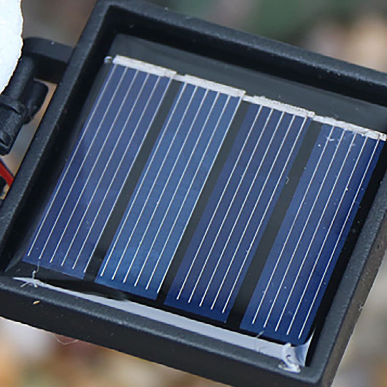 Zeitgenössische kreative Harz Holzhaus LED Solar wasserdicht Rasen Einsatz Licht für Terrasse im Freien 