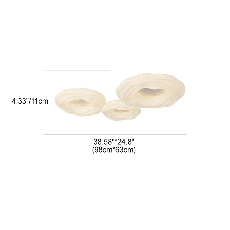 Plafonnier LED Nordic Iron Cookies contemporain pour chambre 