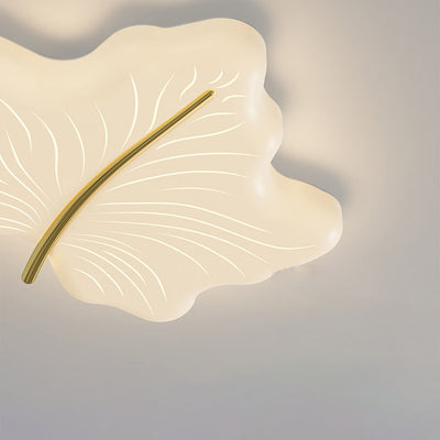 Moderne minimalistische Ahornblatt Eisen Acryl LED Unterputz Deckenleuchte für Schlafzimmer 