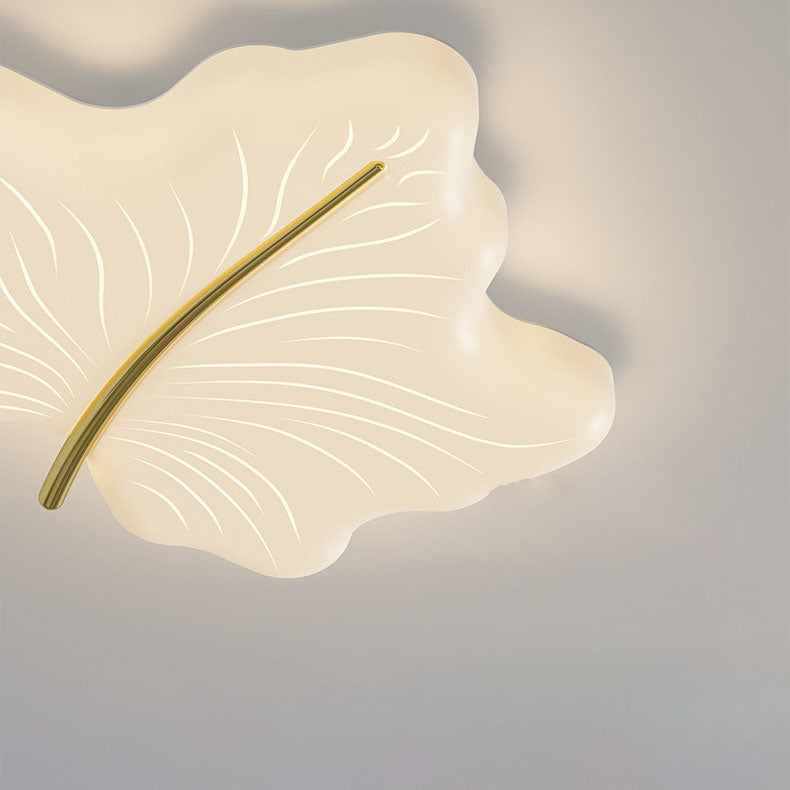 Moderne minimalistische Ahornblatt Eisen Acryl LED Unterputz Deckenleuchte für Schlafzimmer 