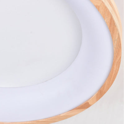 Plafonnier LED en chêne acrylique moderne et minimaliste pour salon 