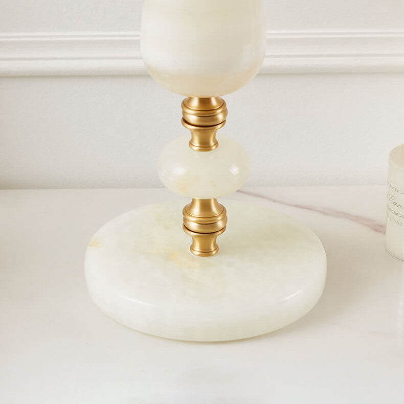 Lampe de Table à 1 Lumière avec Franges en Tissu de Luxe Moderne 
