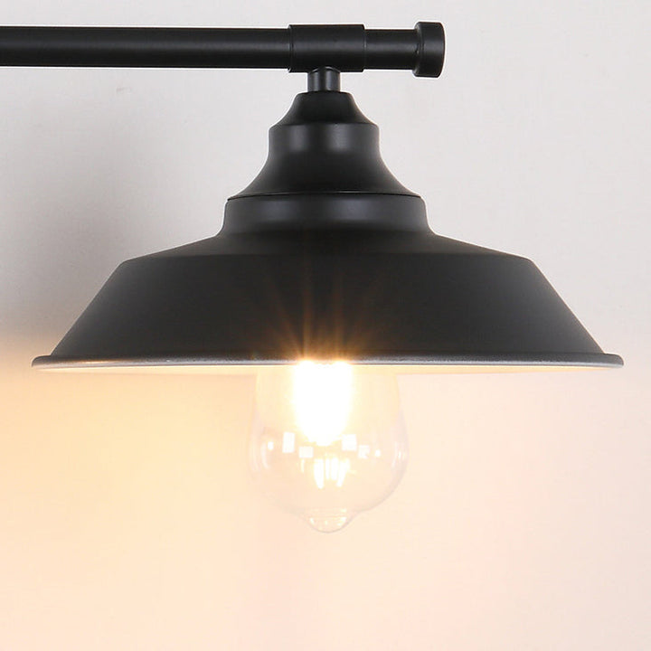 Lámpara de Aplique de Pared de Hierro Redondo Industrial Contemporáneo de 2/3 Luces para Baño 
