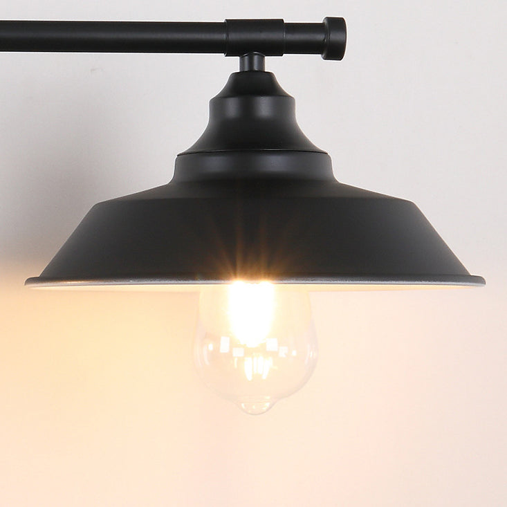 Zeitgenössische industrielle runde Eisen 2/3 Licht Wandleuchte Lampe für Badezimmer 