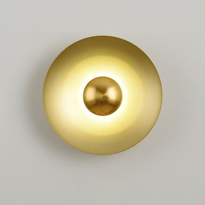 مصباح حائط LED بتصميم عصري على شكل صحن طائر لماكرون للإضاءة في غرفة النوم 