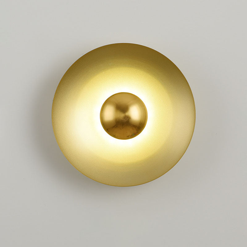 مصباح حائط LED بتصميم عصري على شكل صحن طائر لماكرون للإضاءة في غرفة النوم 