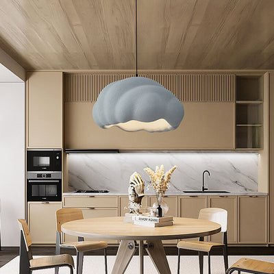 Nordic Simple Cream Style Polystyrene Special-Shaped 1-Light Pendant Light