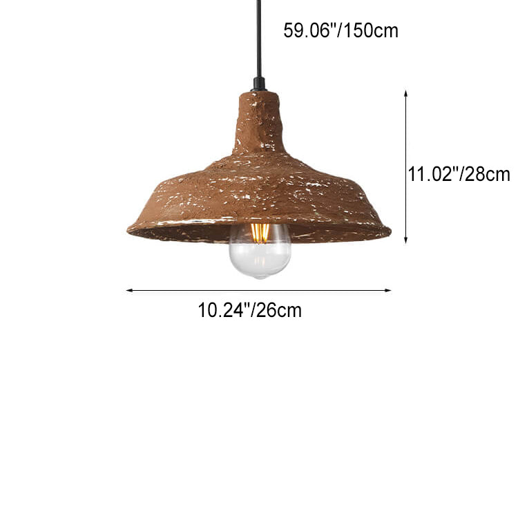 Industrielle Wabi-Sabi-Topfdeckel-Eisen-1-Licht-Pendelleuchte 