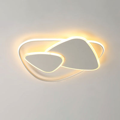 Moderne minimalistische Dreieck Aluminium Eisen Acryl LED Deckenleuchte für Schlafzimmer 