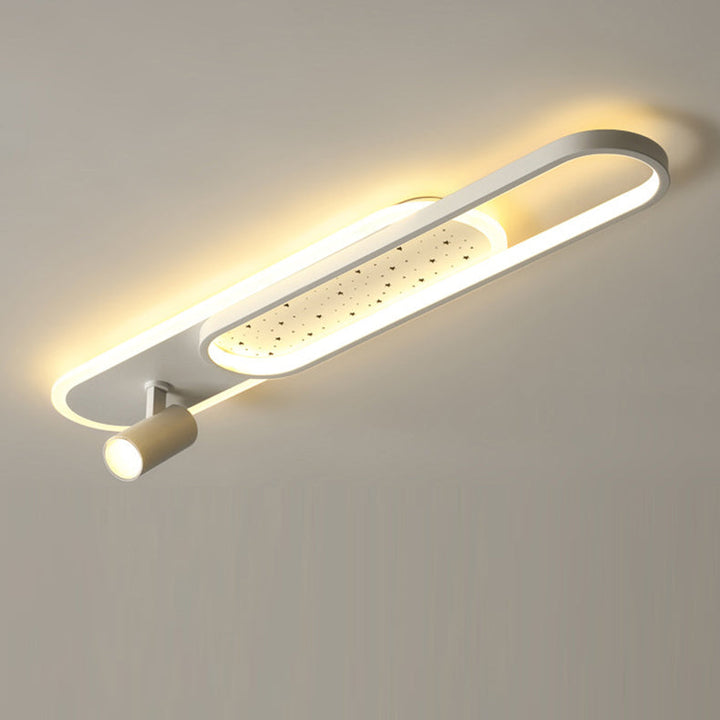 Moderne minimalistische rechteckige Eisen Acryl LED Strahler Unterputz Deckenleuchte für Flur 