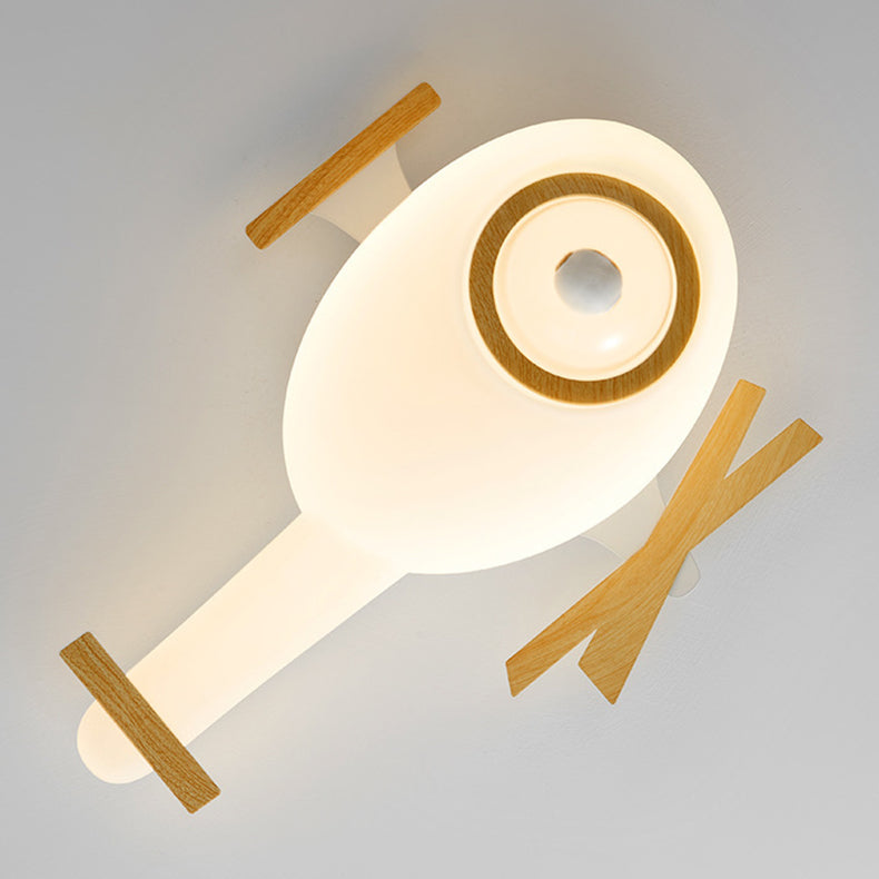 Plafonnier LED en fer PE avion minimaliste moderne pour chambre d&