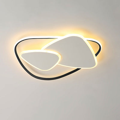 Moderne minimalistische Dreieck Aluminium Eisen Acryl LED Deckenleuchte für Schlafzimmer 