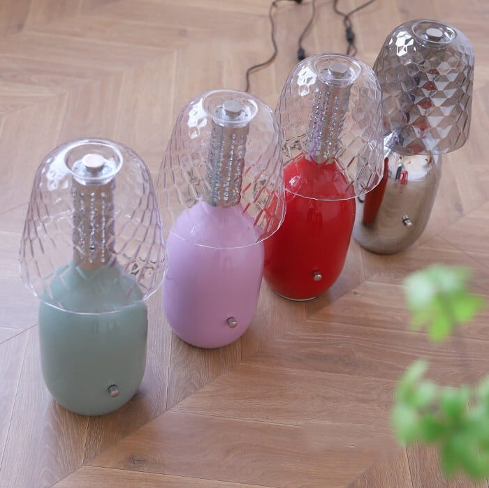 Nordic Vintage Candy Glass Iron Base LED Touch Table Lamp