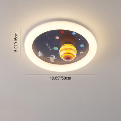 ضوء السقف بتصميم كرتوني LED مستدير من الأجهزة الاسكندنافية المعاصرة لغرفة النوم 