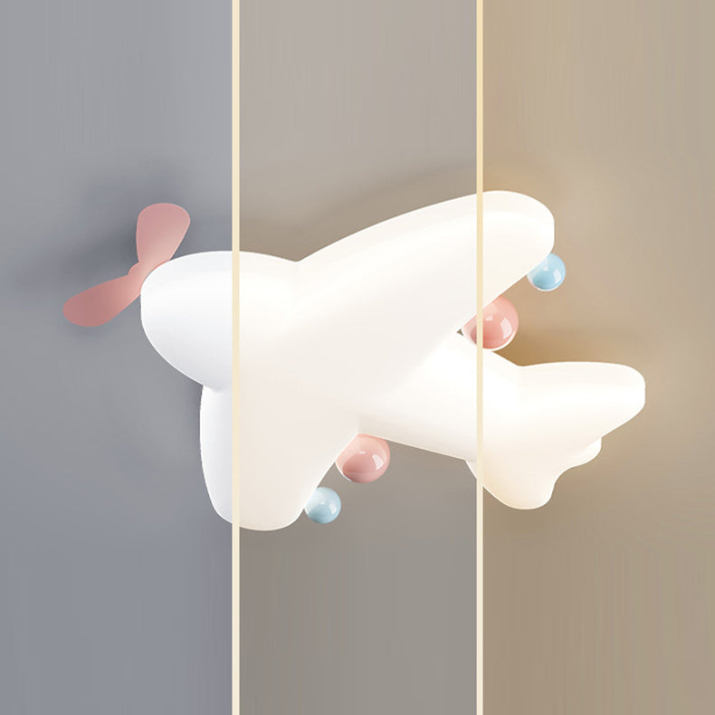 Luz de techo LED empotrada de hierro PE con forma de avión de arte moderno Deco con forma de corazón para sala de estar 