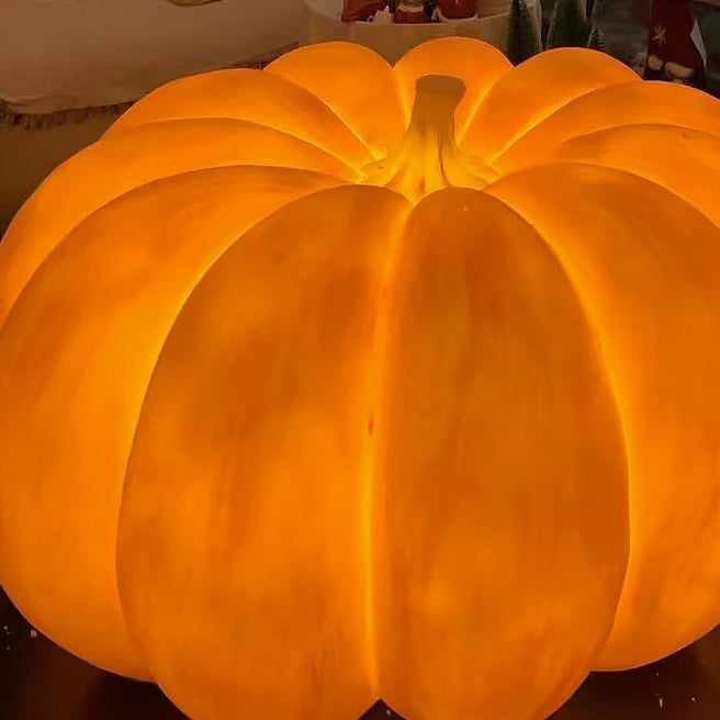Modern Art Deco Solar Waterproof Resin Pumpkin LED Landscape Lighting Outdoor Light For Garden