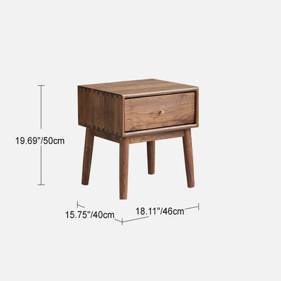 Traditioneller französischer rechteckiger Holz-Beistelltisch mit 1 Schublade für das Wohnzimmer 