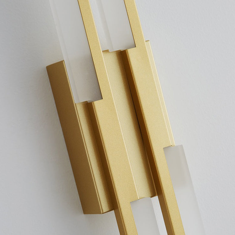 Moderne minimalistische vertikale Bar Acryl Eisen LED Wandleuchte Lampe für Wohnzimmer 