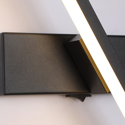 Moderne Einfachheit Streifen Rechteck Aluminium Eisen Silikon LED Wand Leuchte Lampe Für Schlafzimmer 