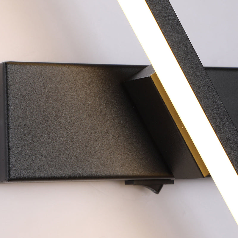Moderne Einfachheit Streifen Rechteck Aluminium Eisen Silikon LED Wand Leuchte Lampe Für Schlafzimmer 