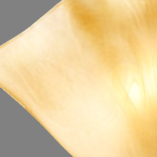 Applique murale contemporaine rétro en fer et verre tétraèdre avec base ovale 1/2 lumière pour couloir 